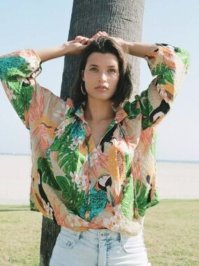 Farm Rio Helena Clip Dot Blouse